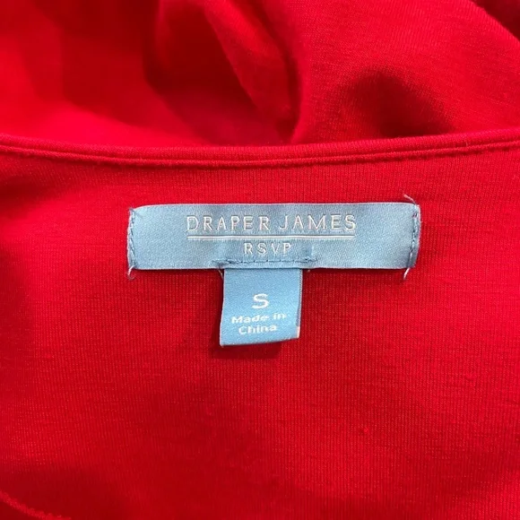 NWT Draper James Red Knit RSVP Faux Wrap Dress Small - Picture 3 of 5